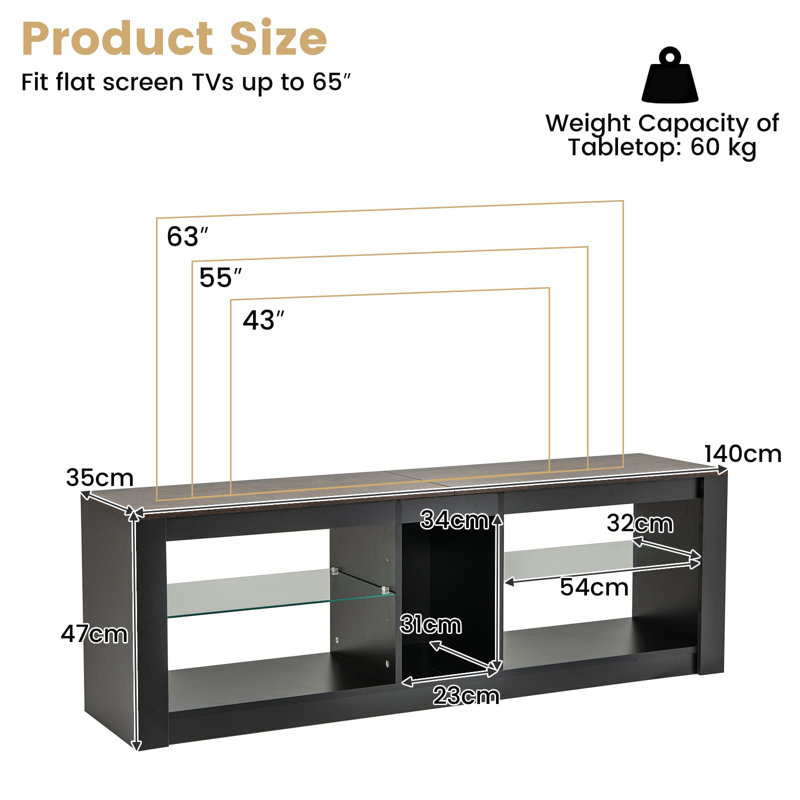 Unfinished TV Stand for TVs up to 65"