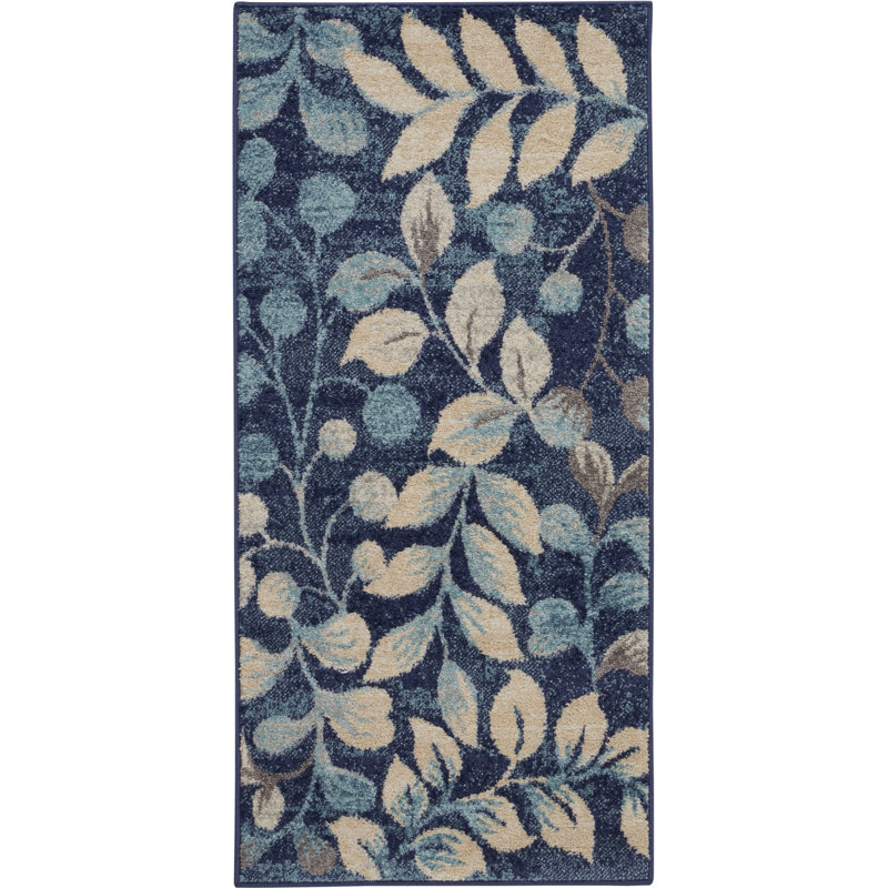 Tapis bleu marine, Rectangle 2 pi x 4 pi