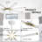 Indoor Ceiling Fan With Light Kit And Remote, Reversible Motor-254132096-254132127-255617309