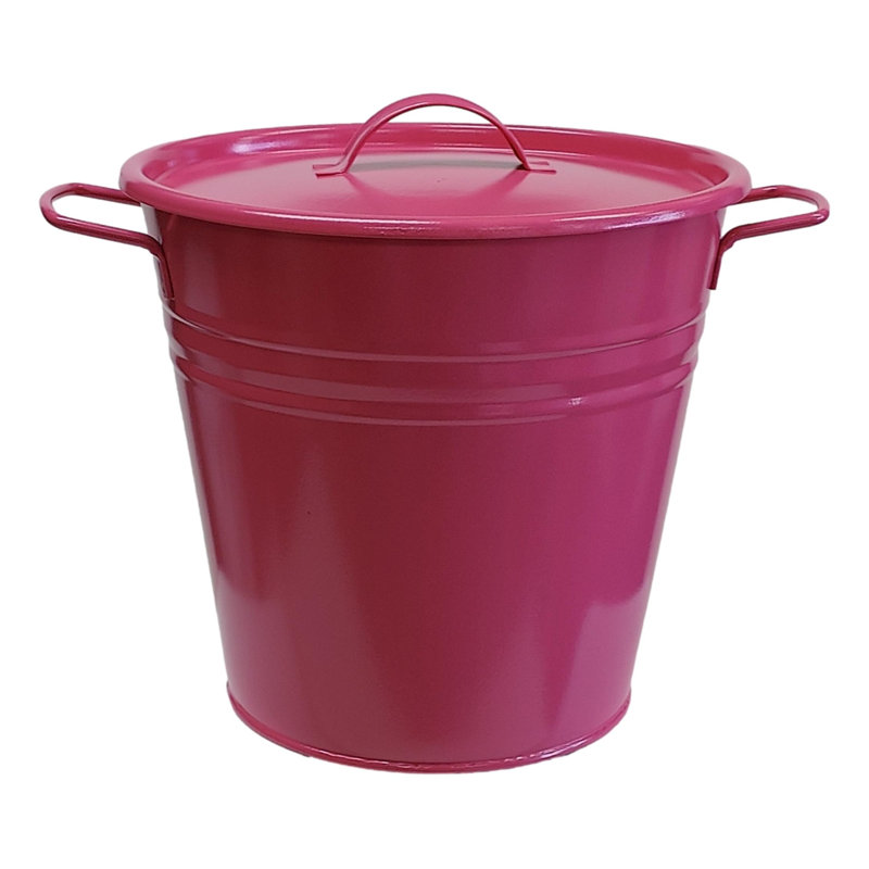 Boîte métallique / métallique, Rose vif