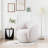 Swivel Accent Chair, Boucle Fabric Upholstered Barrel Chair, Single Sofa Single Armchair for Living Room-263754390-19214552