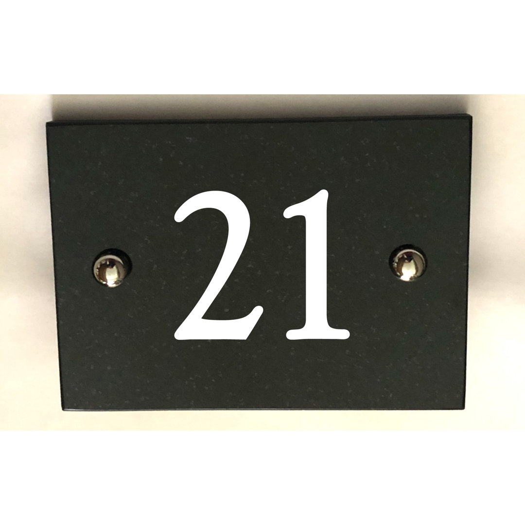 Brumby 10Cm H Stone House Number