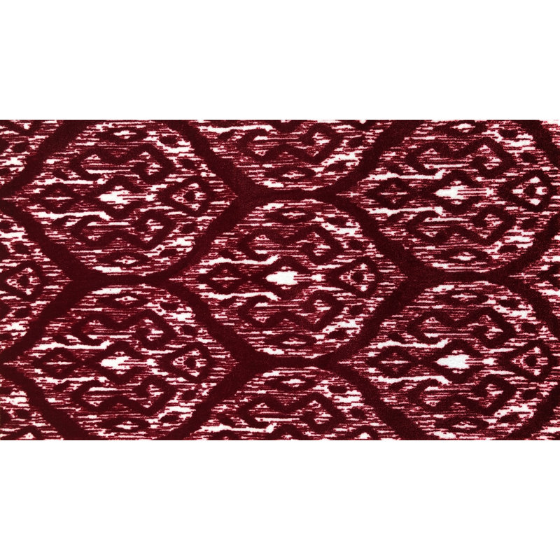 Tapis de sol Ruby Red Ikat, L 47 po x L 28 po