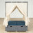 57.62" Wicker Outdoor Patio Daybed-732955761