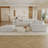 Versatile Cloud Sofas, White Fabric, Spacious Design For Home And Office