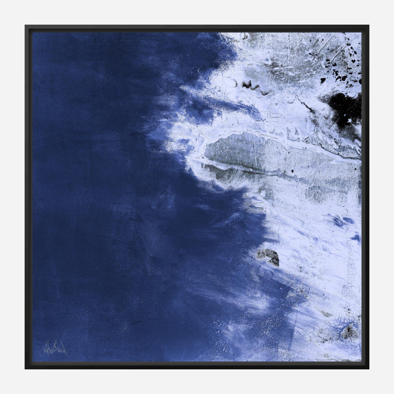 Aerial Contemporary Fine Art, 41.5" H x 41.5" W x 1.75" D, Black Framed Canvas