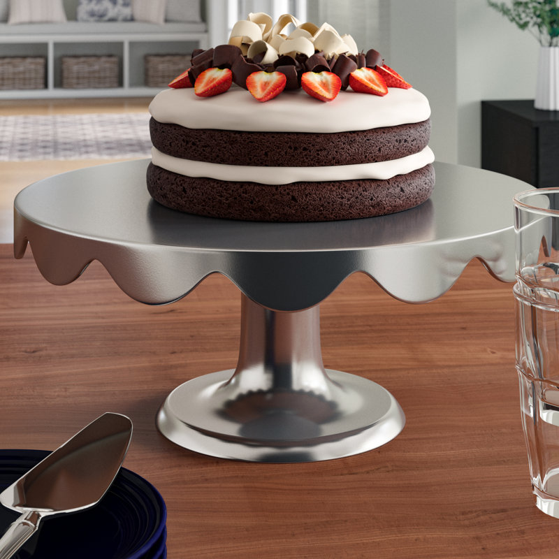 Velazco Cake Stand, 8" H x 22" W x 22" D