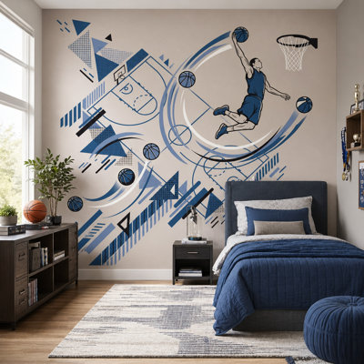 Basketball Wallpaper Dunk Sports Wall Mural