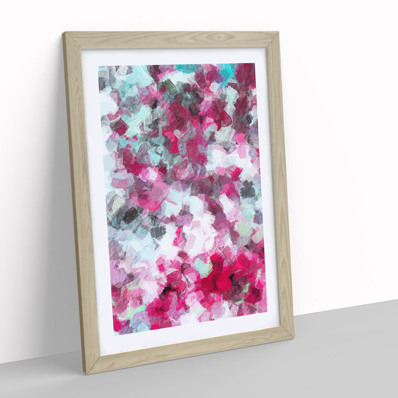 Beginning Abstract - Single Picture Frame Print, 34cm H x 25cm W x 2cm D, Oak