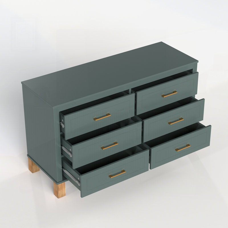 Wooden Entryway Table with Pre-Installed, Light Green