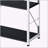 Sophisticated Black & Chrome Finish Bookshelf for Stylish Storage