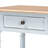 Ayan Baxton Studio Legrand Classic French Two-Tone White And Natural Brown 1-Drawer End Table