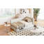 Lit de jour polyvalent en velours côtelé beige L - S'adapte à différents décors-1865654018-1865654031