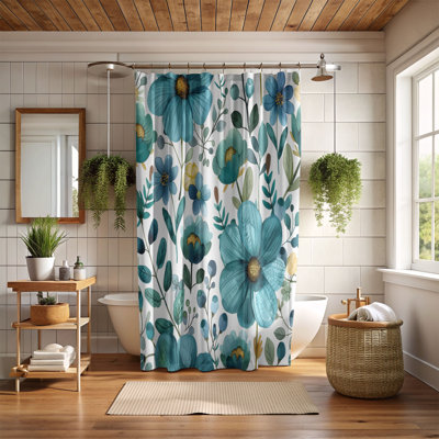 Pastel Petals - Rideau de douche Premium