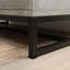 Classeur latéral brun, style contemporain, finition chêne, accents gris, glissières pleine extension, unité à deux tiroirs facile à installer, cadre, idéal pour le vestibule