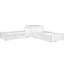 Lit simple en L avec bureau, lit gigogne et tiroirs en blanc - bois de construction-1610027023
