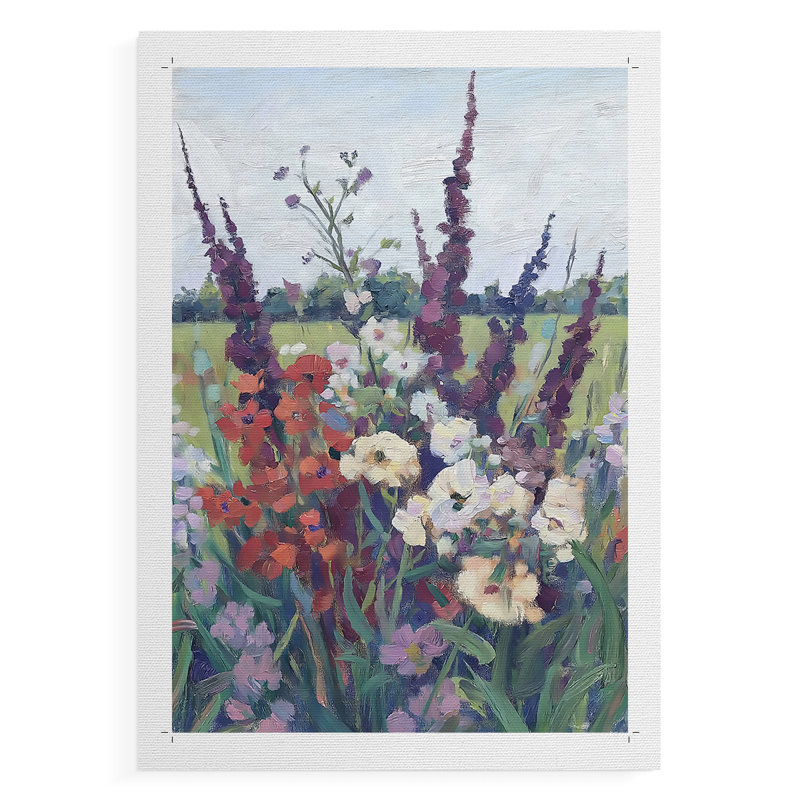 Série FLORAL DCXLIV - Impression sur toile seulement - NON CADRE, H 12 po x l 8 po
