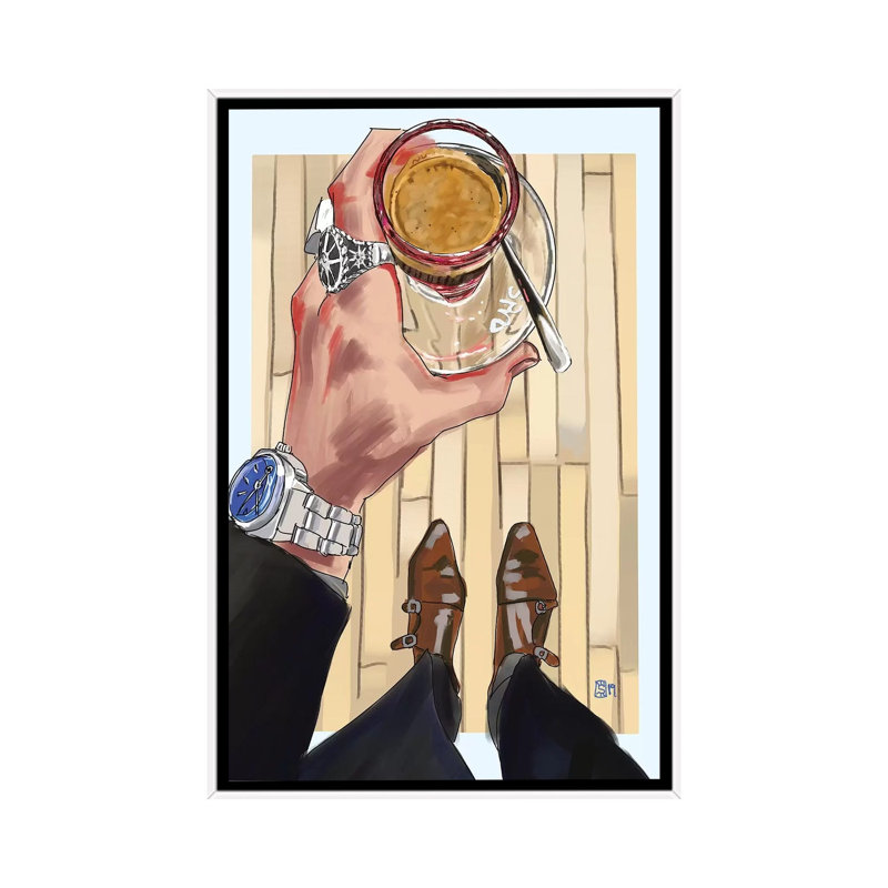«Squibb» par Sunflowerman - reproduction d'art, H 40 po x l 26 po x P 1,5 po, Toile blanche encadrée