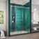 Enigma-XO 50" W x 76" H Sliding Frameless Shower Door with Clear Max™ Technology