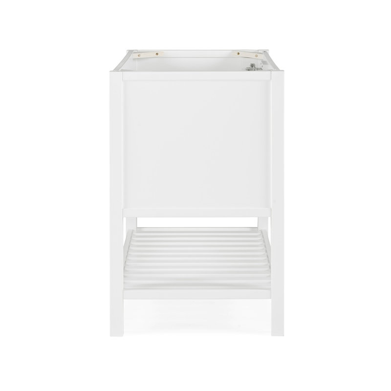 Bennet 36" White Pine Freestanding Vanity Cabinet with Shelf