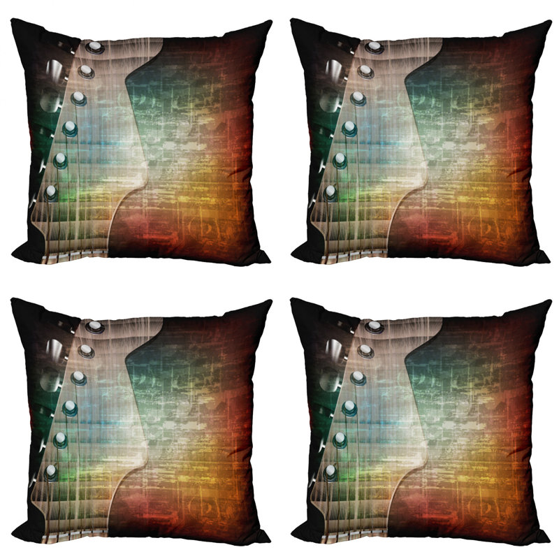 Ambesonne Square Microfiber Pillow Cover, 24" x 24"