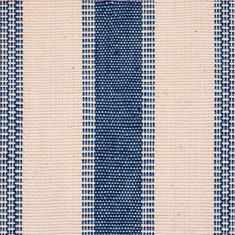 Tissu rayé Schumacher x A Rhum, Bleu