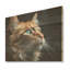 Chartreux Contemplation Cat Eyes - Art mural en bois sur bois de pin naturel-710068726