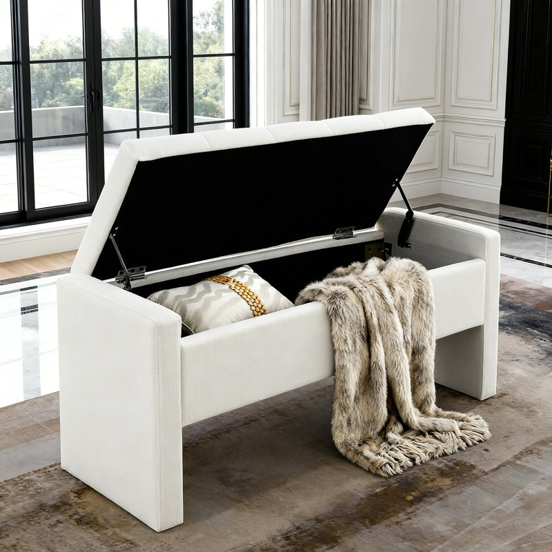 Banc de rangement, Beige