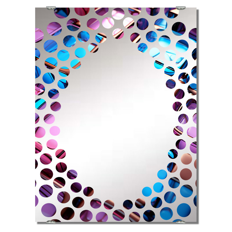 Sevag - Miroir mural décoratif à cubisme abstrait MIR135990, 32 po x 24 po