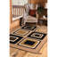 Tapis géométrique brun clair Elisavet-1041480684