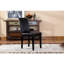 Chaise de style urbain, 2, en bois massif, noir, l 21 po x l 16,5 po x H 35,5 po, facile à nettoyer et revêtement noir