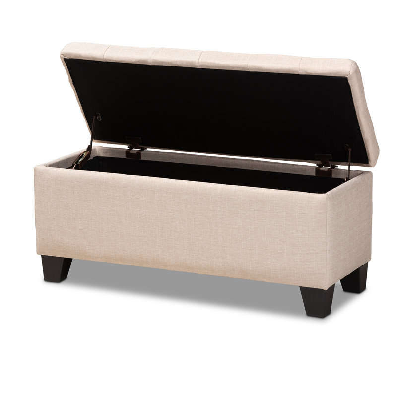 Joscelynn Upholstered Ottoman, Beige