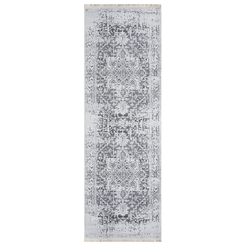 Tapis rectangulaire Daemen avec envers antidérapant, Tapis de couloir 2 pi x 10 pi