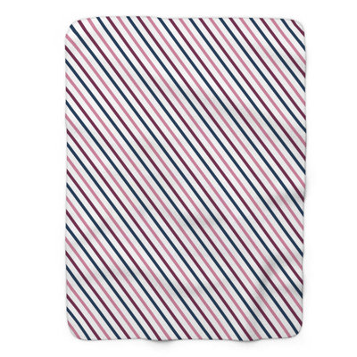 Pink Maroon Joy - 1 Piece Premium Sherpa Blanket