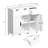 White Particle Board Storage Cabinet With Ample Space For Organization Cabinets Drawers And Adjustable Shelves Organized Bedroom, Bathroom, Living Room-1432308677