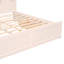 Lit plateforme en bois avec tête de lit multi-rangement, USB et tiroirs
