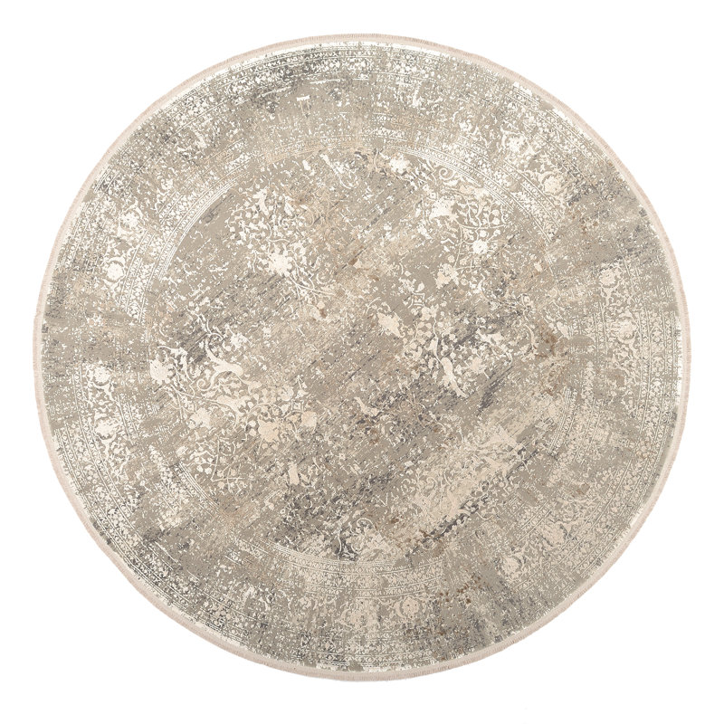 Round Lowry Hand Woven Area Rug, Round 240cm
