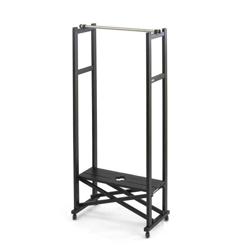 Rosemont Solid Wood Freestanding Coat Rack, Black