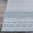 Koski Geometric Flatweave Surf Blue Indoor Outdoor Area Rug-362788407