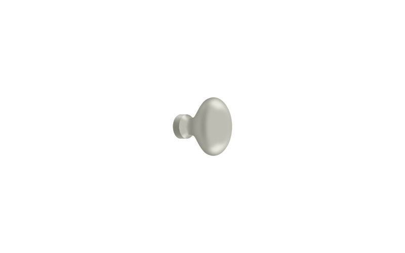 Oval Knob, Brushed Nickel