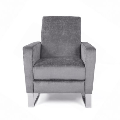 Push Back High Metal Leg Recliner
