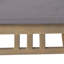 Chaises d'extérieur gris foncé avec coussins en cachemire, fabriquées en bois pour une expérience de rembourrage de salle à manger, impression durable