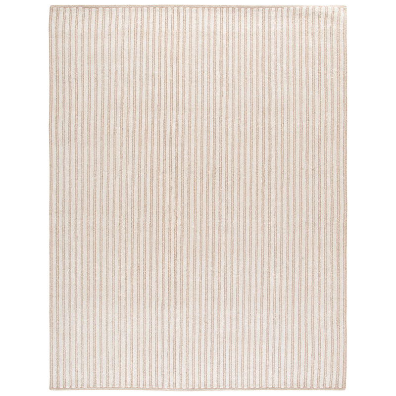 Tapis d'intérieur rayé en coton touffeté à la main Martha Stewart, Rectangle 8 pi 0 po x 10 pi 0 po