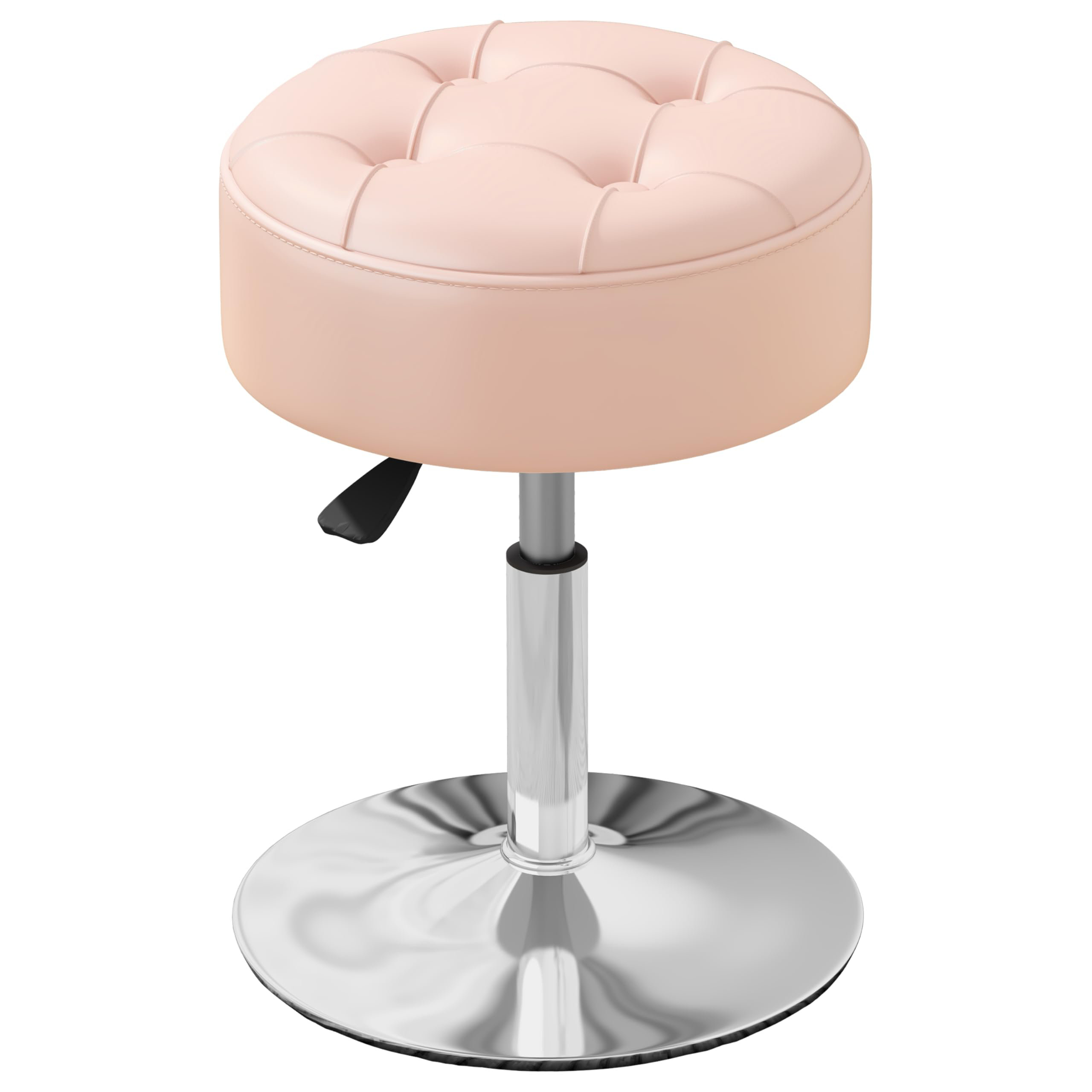 Latitude Run® Adjustable Swivel Pink Vanity Stool Vanity Chair For ...