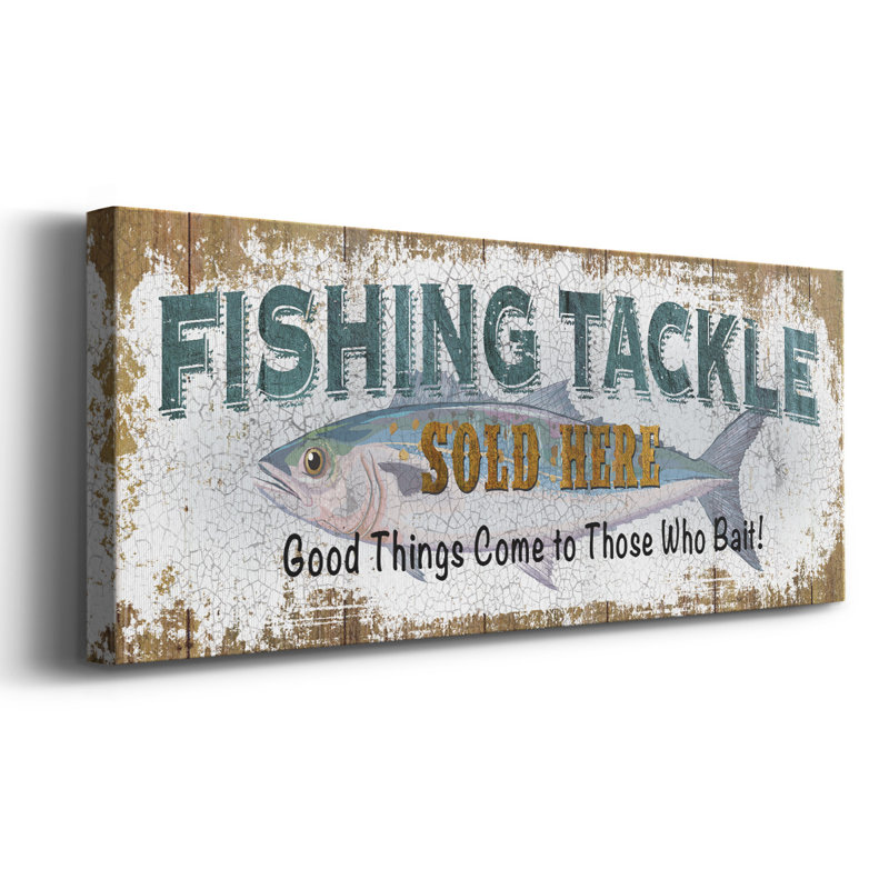 Articles de pêche sur toile tendue, H 12 po x l 30 po x P 1,5 po