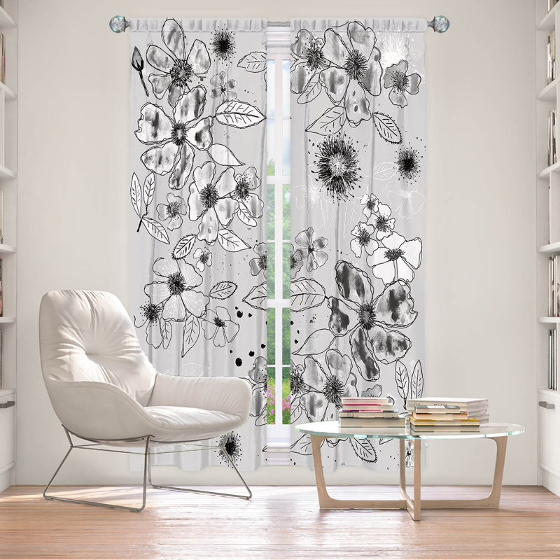 Rideau en polyester williamstad, L 20 po x L 52 po