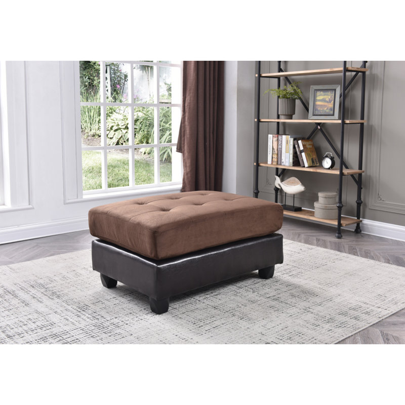 Repose-pieds stylé chocolat contemporain