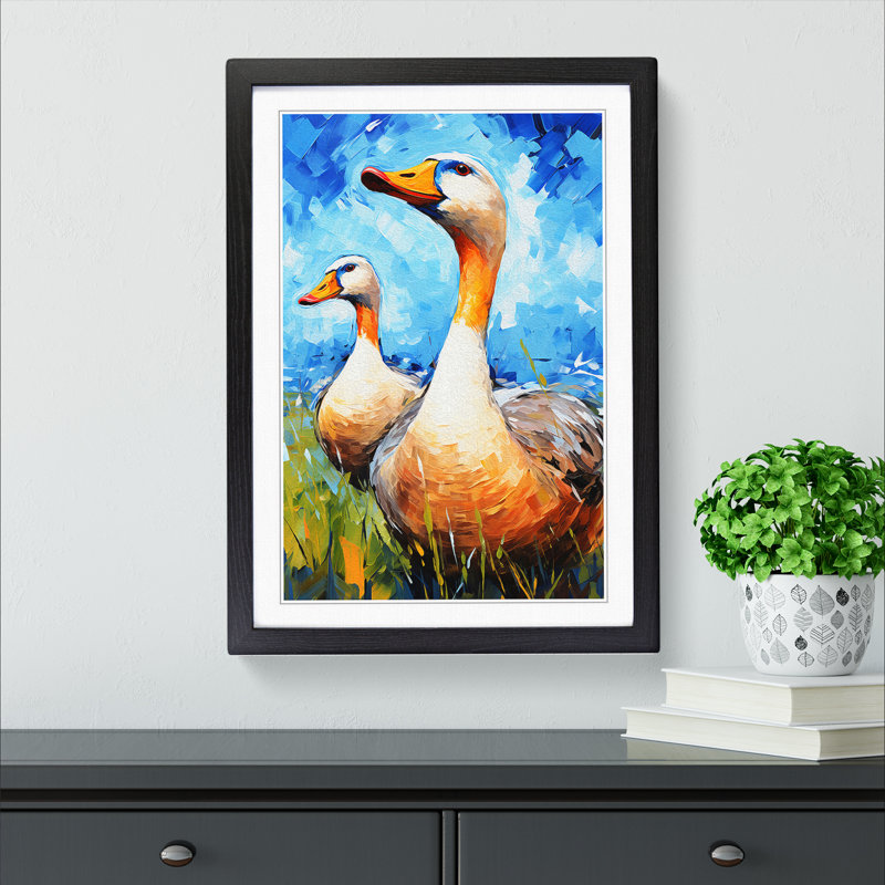 Goose Expressionism - Framed Print