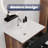 24 Inch Glossy White Ceramic Bathroom Sink - Integrated Basin with Sleek Modern Design, Easy to Clean, Durable Finish, Not Include Faucet & Drain-112964846
