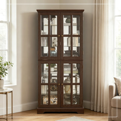 Taumi avec 4 portes vitrées et tablettes réglables